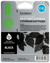 Cactus Картридж струйный CS-C9351C №21XL черный (20мл)