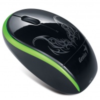 Genius Traveler 9000 Tattoo Series Black-Green Wireless