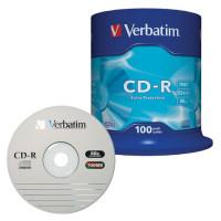 Verbatim Диски "Verbatim" CD-R, 700Mb, 52х, 100 штук