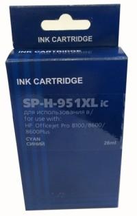 Solution Print Картридж струйный SP-H-951XL iC, совместимый с HP 951 (CN050AE)/951XL (CN046AE), голубой