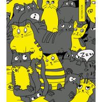 Канц-Эксмо Книга для записей "Собрание котов", А5-, 120 листов, клетка
