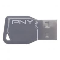 PNY USB Flash drive Key Attache 64Гб, Серый, пластик, USB 2.0