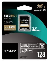 Sony sdxc 128gb class 10/uhs-1. 40мб/с (sfg1uyt)