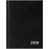 OfficeSpace Ежедневник датированный, А6, 168 листов, черный, на 2018 год