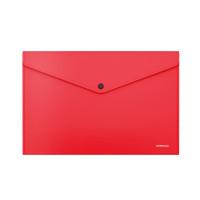 ErichKrause Папка-конверт на кнопке "Fizzy Classic", непрозрачная, А4, красная