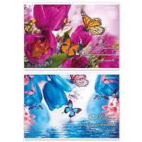 School Альбом для рисования "Бабочки и цветы", А4, 40 листов
