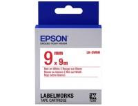 Epson Лента для этикет-принтера "LK3WRN", 9 мм, белый, красный