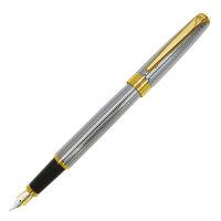 Pierre Cardin Перьевая ручка "Le Grand" PC5030FP-02G, корпус и колпачок - латунь с гравировкой, покрытие металл