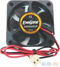 Exegate EX283365RUS Вентилятор EX05010S2P, 50x50x10 мм, подшипник скольжения, 2pin, 4500RPM, 24dBA