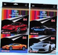 Miraculous Цветные карандаши "Машины", 24 цвета