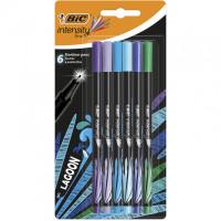 BIC Ручки капилярные "Intensity Lagoon", 6 цветов