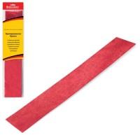 BRAUBERG Цветная крепированная бумага "Металлик", растяжение до 35%, 50 г/м2, красная, 50x100 см
