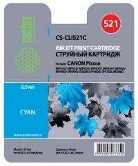 Cactus cs-cli521c совместимый голубой для canon mp540, mp550, mp620, mp630, mp640, mp660 (446стр.)