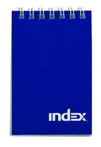 Index Блокнот "Index", на гребне, синий, А6, 40 листов в клетку