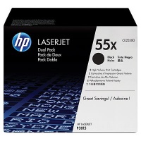 HP 55X Black Dual Pack LaserJet Toner Cartridges