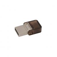 Kingston DataTraveler microDuo 3.0 32Гб, Темно-серый, металл, USB 2.0/microUSB