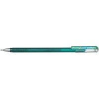 Pentel Ручка гелевая "Hibrid Dual Metallic", 0,55 мм, зеленый/синий