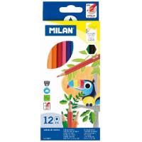 Milan Карандаши цветные "Milan", шестигранные, 12 цветов