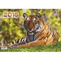 Офис-Лидер Календарь на 2016 год "Тигр", квартальный