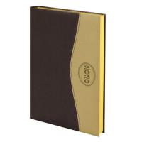 BRAUBERG Ежедневник датированный на 2020 год "De Luxe", А5, 168 листов, золотой срез, цвет обложки коричневый с бежевым