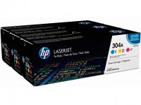 HP 304A CYM Tri-Pack LaserJet Toner Cartridge