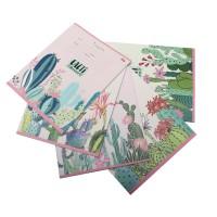 Проф-Пресс Тетрадь "Цветущие кактусы", А5, 12 листов, клетка