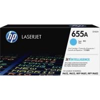 HP Картридж лазерный Hewlett Packard (HP) "655A Cyan Original LaserJet Toner Cartridge CF451A", голубой