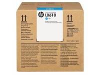 HP Картридж оригинальный Hewlett Packard (HP) "LX610 1x3L Cyan Latex Ink Cartridge CN670A", голубой