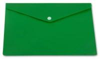 БЮРОКРАТ Конверт на кнопке, A5, 0,18 мм, зеленый