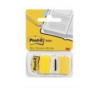 3M Закладки "Post-it", желтые, 25 мм, 22 штуки (12 упаковок) (количество товаров в комплекте: 12)