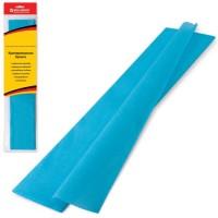 BRAUBERG Цветная крепированная бумага "Стандарт", растяжение до 65%, 25 г/м, бирюзовая, 50x200 см