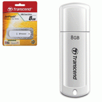 Transcend Флэш-диск 8GB JetFlash 370 USB 2.0, белый