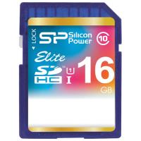 Silicon Power SecureDigital 16Gb  Elite HC UHS-1 Class10 (SP016GBSDHAU1V10)