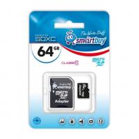 Smartbuy Smart Buy microSDXC с адаптером SD microSDXC, 64Гб, Class 10