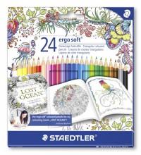 Staedtler Карандаши цветные "Ergo Soft. Johanna Basford", 24 цвета