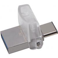 Kingston DataTraveler microDuo 3C 32Гб, Черный, металл, USB 3.0