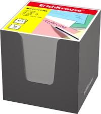 ErichKrause Бумага для заметок, в серой картонной подставке, 80x80x80 мм, белый