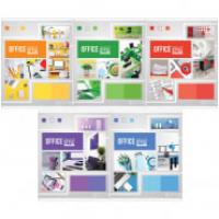 OfficeSpace Комплект тетрадей "Офис. Яркие краски", А5, 48 листов, клетка (10 тетрадей в комплекте) (количество товаров в комплекте: 10)