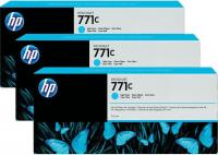 HP 771c 3 pack B6Y36A Light Cyan