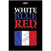 Hatber Блокнот "White Blue Red", 40 листов, А6