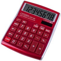 CITIZEN Калькулятор настольный "CDC-80RD", 8 разрядов, красный