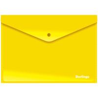 Berlingo Папка-конверт на кнопке "Berlingo", А4, 180 мкм, желтая