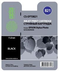 Cactus cs-ept0821 совместимый черный для epson stylus photo r270/290/rx590 (11,4ml)