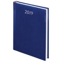 BRAUBERG Ежедневник датированный на 2019 год "Profile", А5, 168 листов, синий