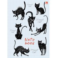 Канц-Эксмо Книга для записей "Графика. Черные кошки", А5-, 80 листов