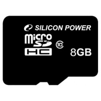 Silicon Power Micro SecureDigital 8Gb SDHC  class10 (SP008GBSTH010V10)