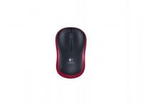 Logitech Мышь (910-002240) wireless mouse M185, Red