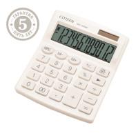 CITIZEN Калькулятор настольный "SDC812NRWHE", 12 разрядов, 127x105x21 мм, белый