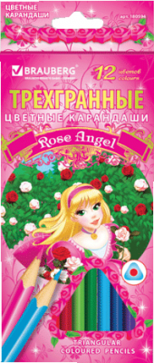 BRAUBERG Карандаши  Rose Angel 180594