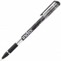 Index Ручка шариковая, пластиковый корпус, 0,7 мм, черная